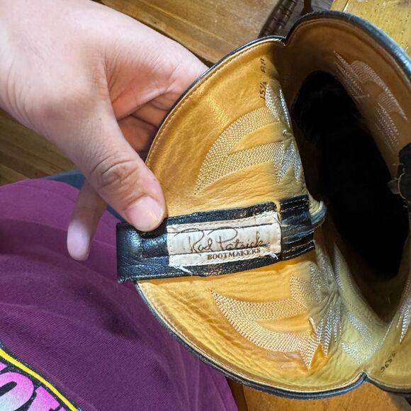 Vintage Rod Patrick Cowboy Boots Sz 15.5 - Picture 7 of 9